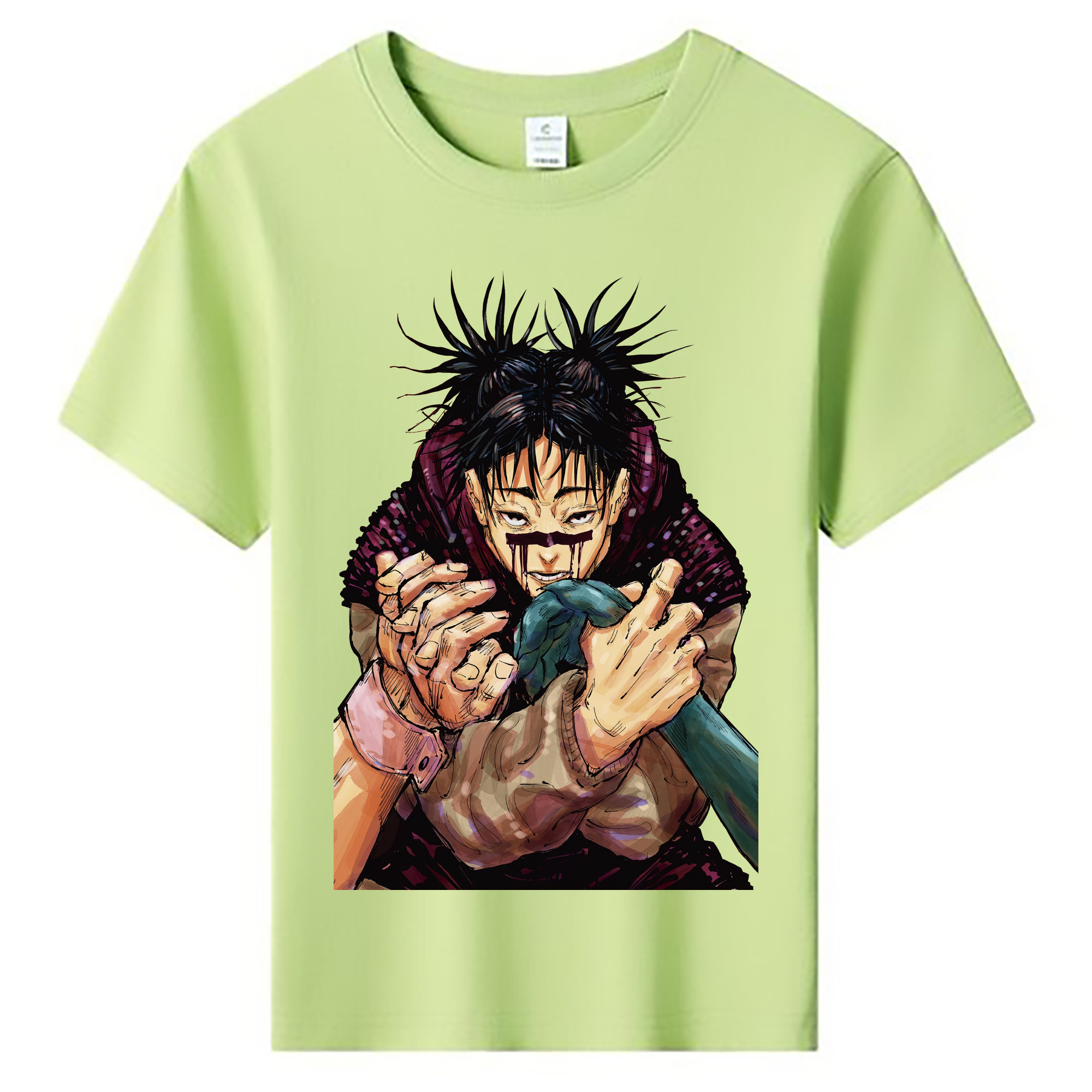 （画像用） 呪術廻戦 Jujutsu Kaisen 綿100％キッズTシャツ（フロントプリント）